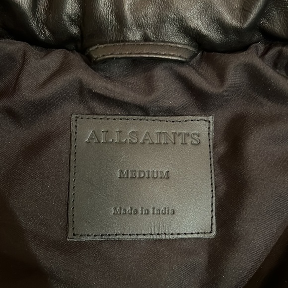 ALLSAINTS
Men’s Mercer Leather Puffer Jacket - Picture 8 of 16